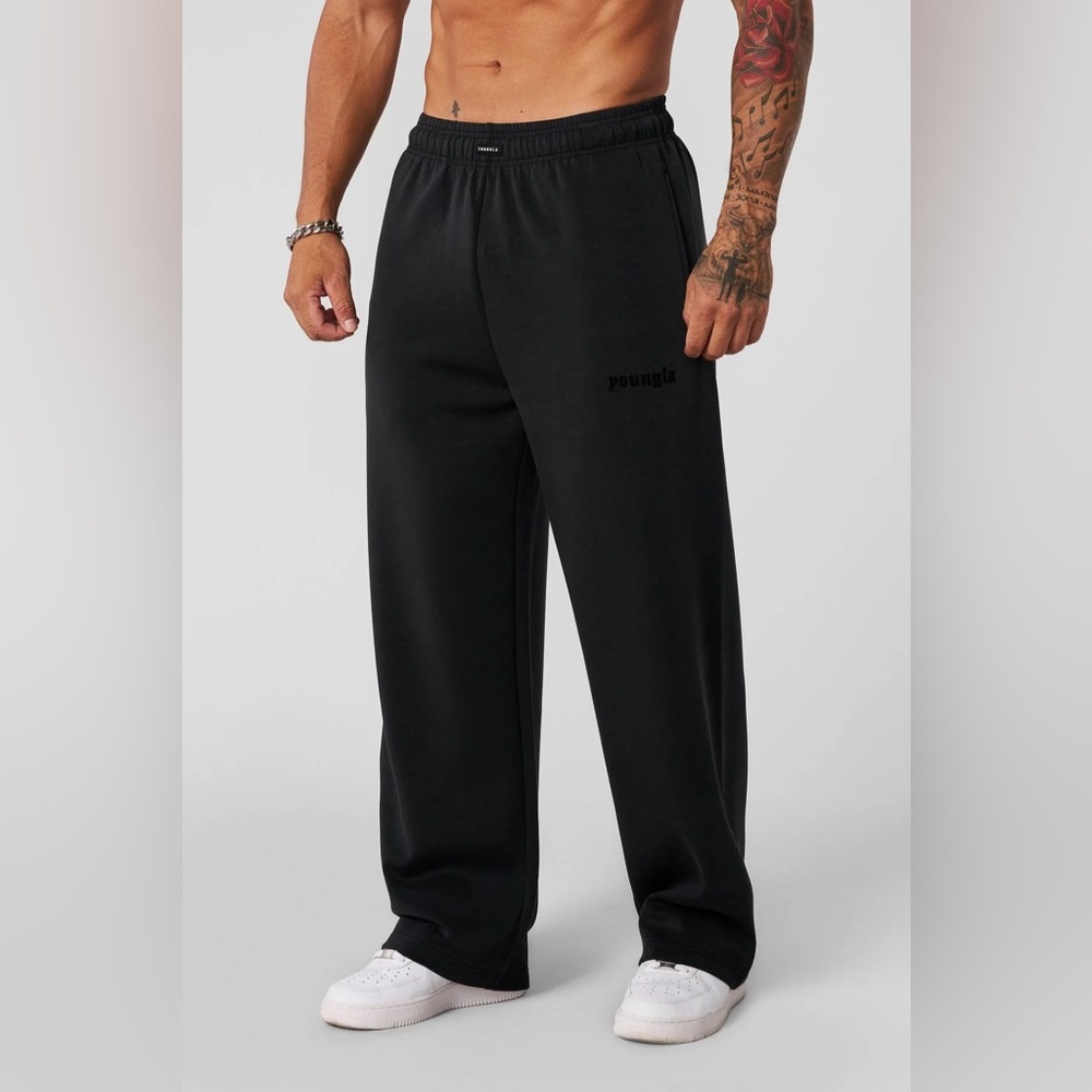 YoungLA 2141, Soft AF No Cuff Sweats, Charcoal, Size XXL, NWT